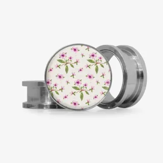 Plug Flores Pequeninas - Base Selecionável | ALARGS