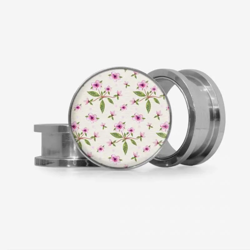 Plug Flores Pequeninas - Base Selecionável | ALARGS