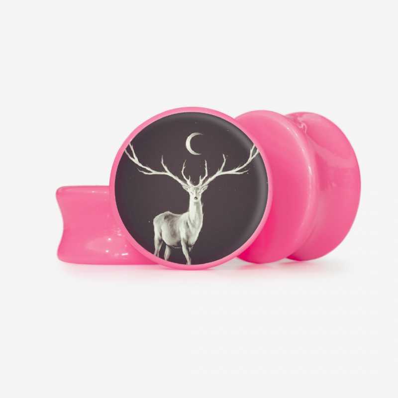 Plug Cervo Místico Base com Estampa Élfica | ALARGS