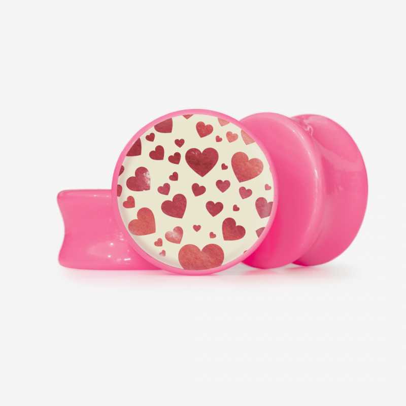 Plug Coração Vibrante - Base Selecionável é na ALARGS