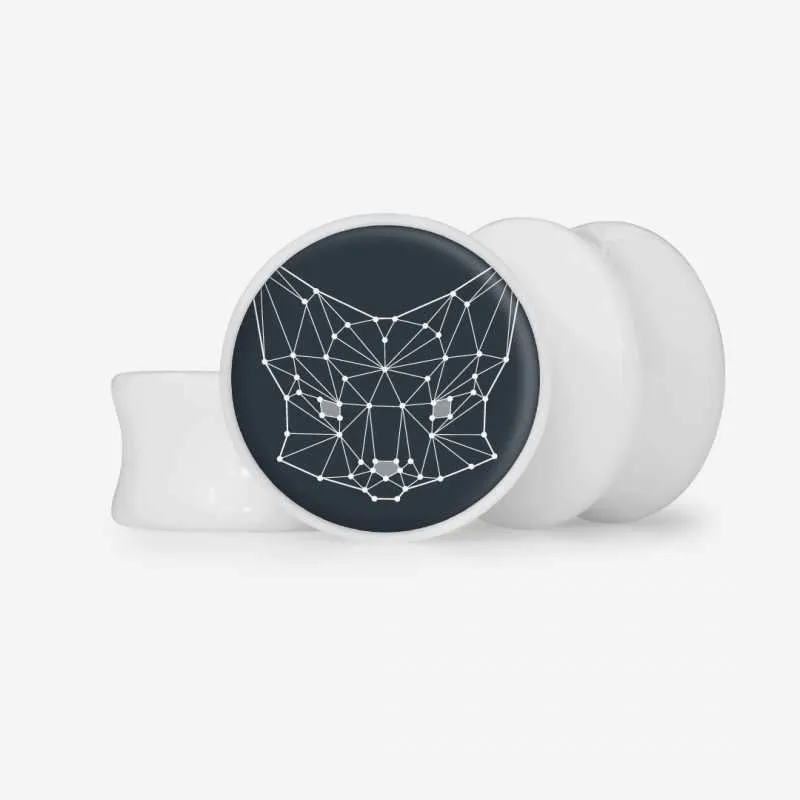 Plug Raposa Poligonal - Base Selecionável | ALARGS