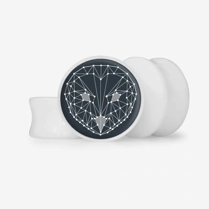 Plug Coruja Poligonal - Base Selecionável é na ALARGS