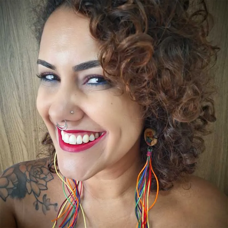 Piercing Labret Monroe Bolinha Aço com acabamento prateado