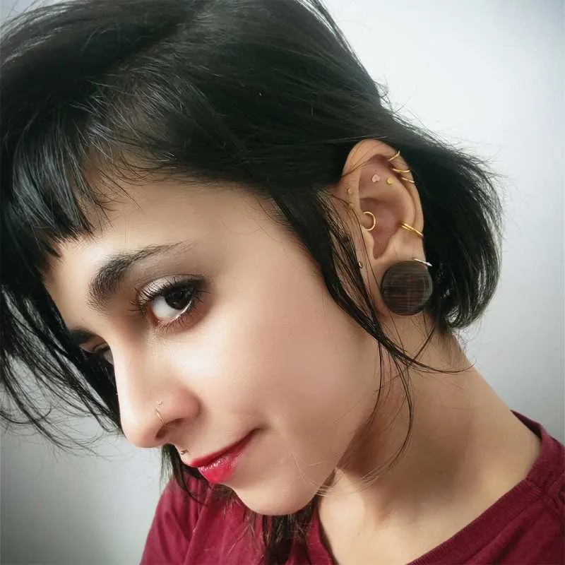 Alargador Plug Artesanal Resina Pau Ferro: Natural | ALARGS