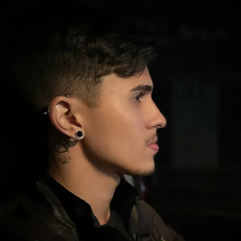 Piercing Transversal Bolinha em Aço Cirúrgico | ALARGS