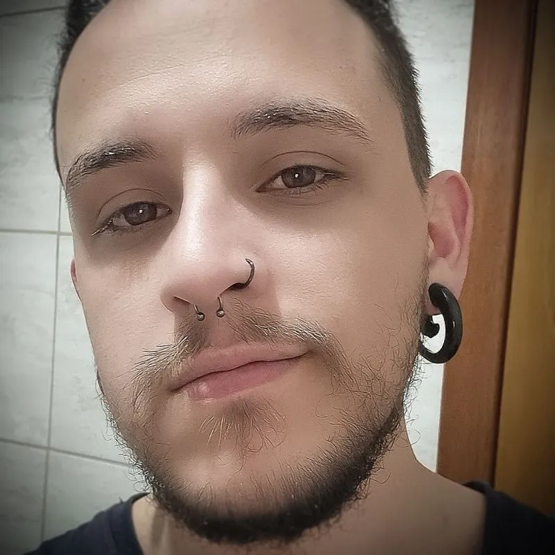 Espiral Expansor de Acrílico Preto Estilo Caracol – ALARGS