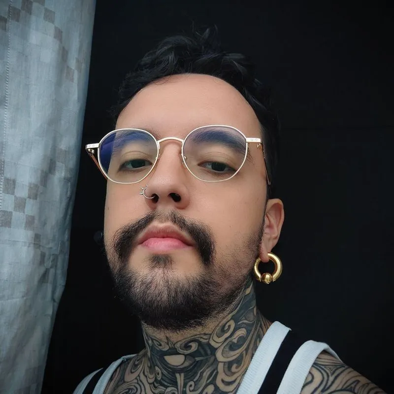 Piercing Captive de Aço Cirúrgico Dourado 8mm