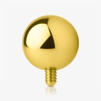 Bolinha Dourada Base Microdermal em Aço 1.6mm