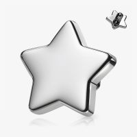 Estrela Aço Base Microdermal com brilho e segurança | ALARGS