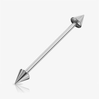 Piercing Transversal de Aço Cirúrgico - Spike - Piercings Transversal