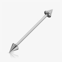 Piercing Transversal Spike em Aço Cirúrgico 316L