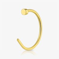 Piercing Nariz Dourado Argola com Aço de Alta Qualidade
