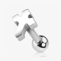 Piercing Cartilagem Cruz Gótica - Estilo e Qualidade