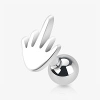 Piercing Cartilagem Dedo em Aço Cirúrgico Delicado