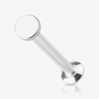 Piercing Labret Círculo em Aço Cirúrgico Estilo Minimalista