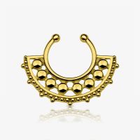 Piercing Septo Falso Indiano com visual envelhecido marcante