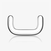 Piercing Septo Retentor Quadrado em Aço Cirúrgico