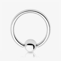 Piercing Captive de Aço Cirúrgico Prata 1.6mm