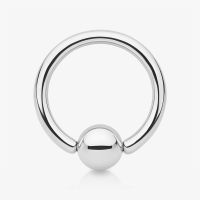 Piercing Captive de Aço Cirúrgico Prata 2mm