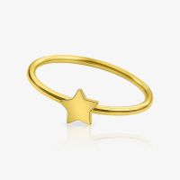 Piercing Argola Dobrável Dourado com Estrela – ALARGS