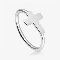 Piercing Argola Dobrável Cruz com Fecho Prático e Estilo