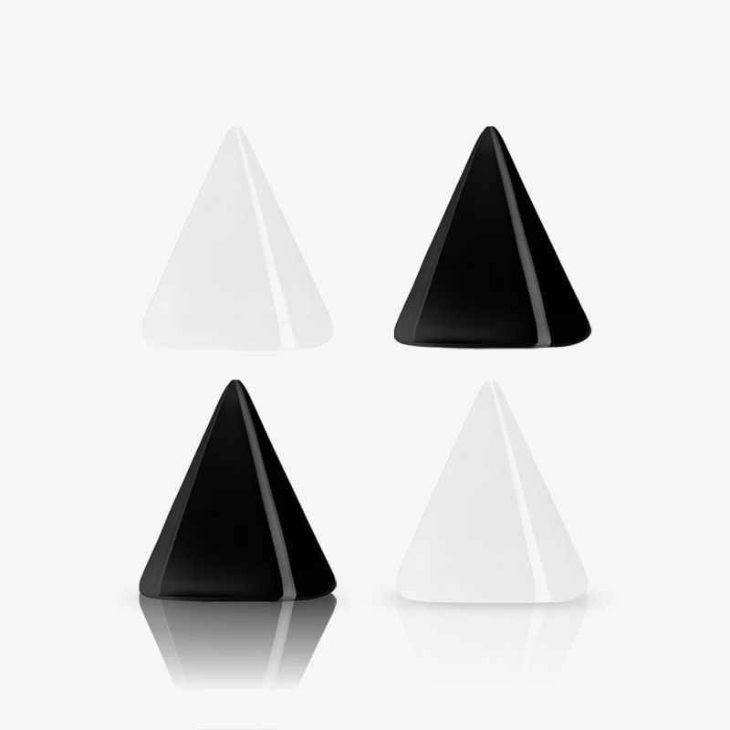 Spike de Acrílico Reposição translúcido colorido para piercing