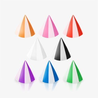Spike de acrílico estilo pirulito colorido para reposição de piercing