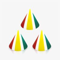 Spike de Acrílico com Estilo Reggae para Sobrancelha