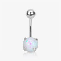 Piercing Umbigo Opala em Aço Cirúrgico de Alta Qualidade