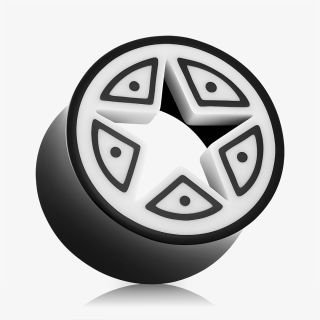 Alargador Plug Osso Estrela Detalhada - Detalhados