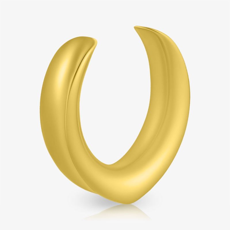 Plug Aço Cirúrgico Dourado Volta - Início