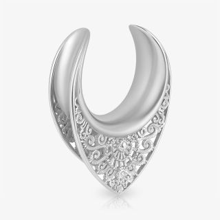 Plug Aço Cirúrgico Volta Ornamentado - Aço Cirúrgico