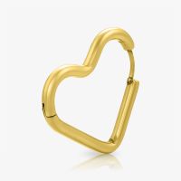 Brinco Dourado Heart - Elegância e Charme Único