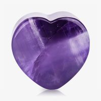 Plug de Pedra Ametista em Formato Coração – ALARGS