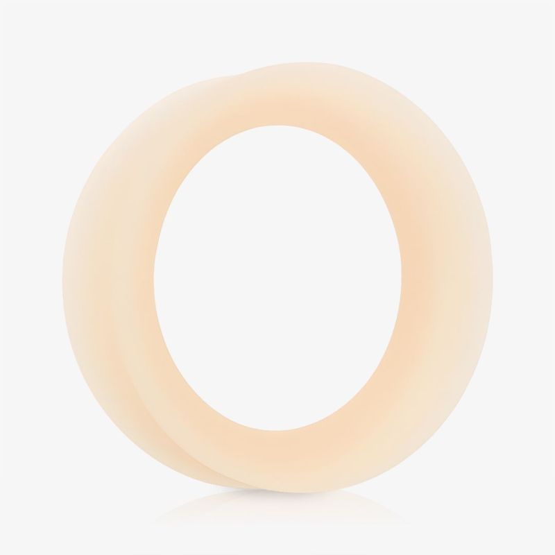 Plug Silicone Pele Clara redondo e vazado em material flexível