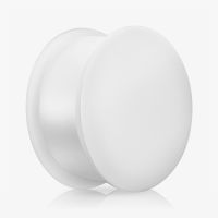 Plug Silicone Branco Fechado confortável e flexível | ALARGS