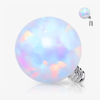 Bolinha Opala Base Microdermal em Aço – Toque de Cor