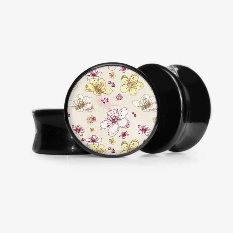 Plug Flores Sépia - Base Selecionável | ALARGS