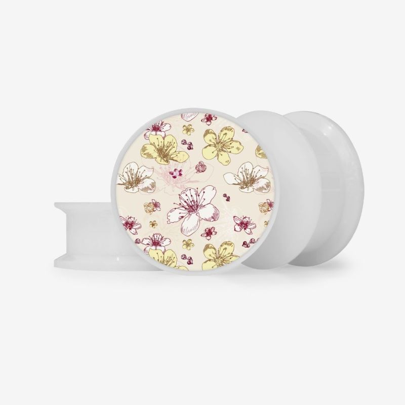 Plug Flores Sépia - Base Selecionável | ALARGS