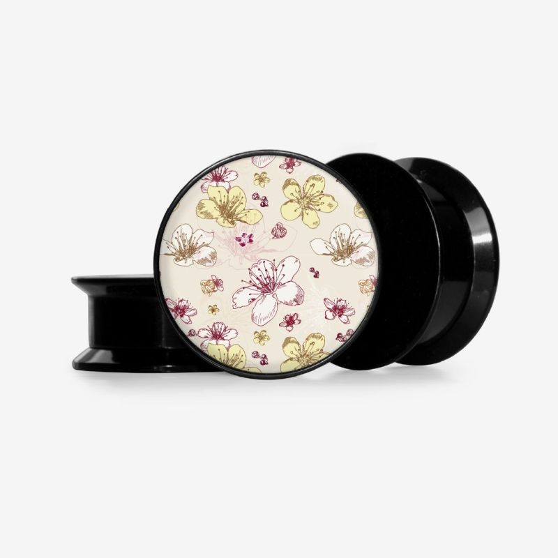 Plug Flores Sépia - Base Selecionável | ALARGS