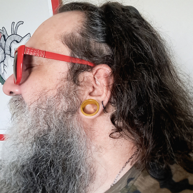 Titânio Dourado Rosca Alargador: hipoalergênico, ~40% mais leve que o