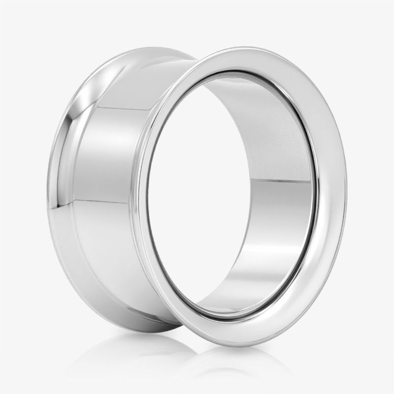 Alargador de Orelha de Titânio Flangeado c/ Rosca Interna