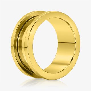 Alargador de Titânio Dourado Rosca