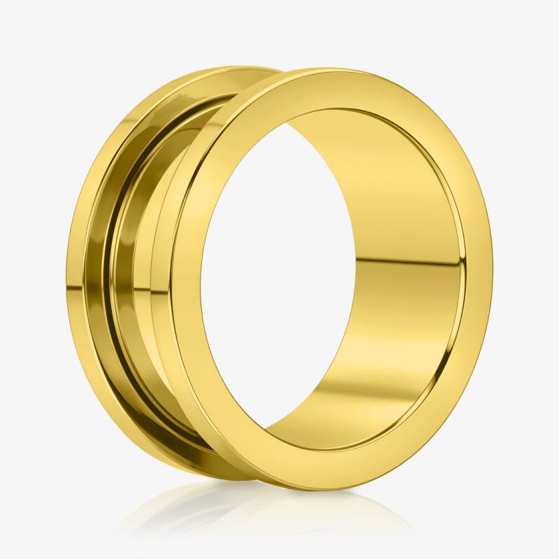 Alargador de Titânio Dourado Rosca