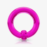 Argola de Acrílico Rosa Translúcido - Captive é na ALARGS