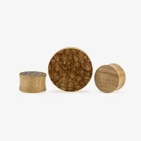 Alargador Plug Gravado Arte Abstrata é na ALARGS