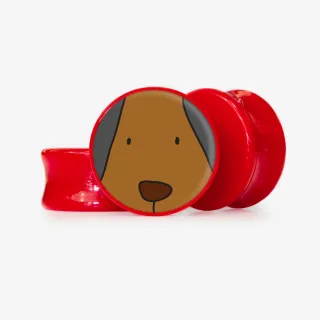 Plug Cara de Cachorro - Base Selecionável - Animal