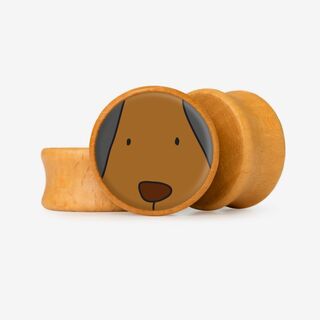 Plug Cara de Cachorro - Base Selecionável - Animal