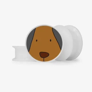 Plug Cara de Cachorro - Base Selecionável - Animal