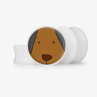 Plug Cara de Cachorro - Base Selecionável - Animal